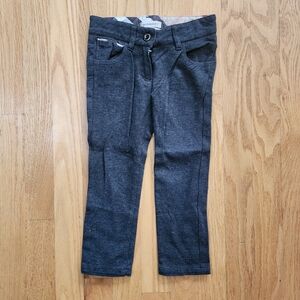 Burberry Charcoal Gray Kids' Trousers